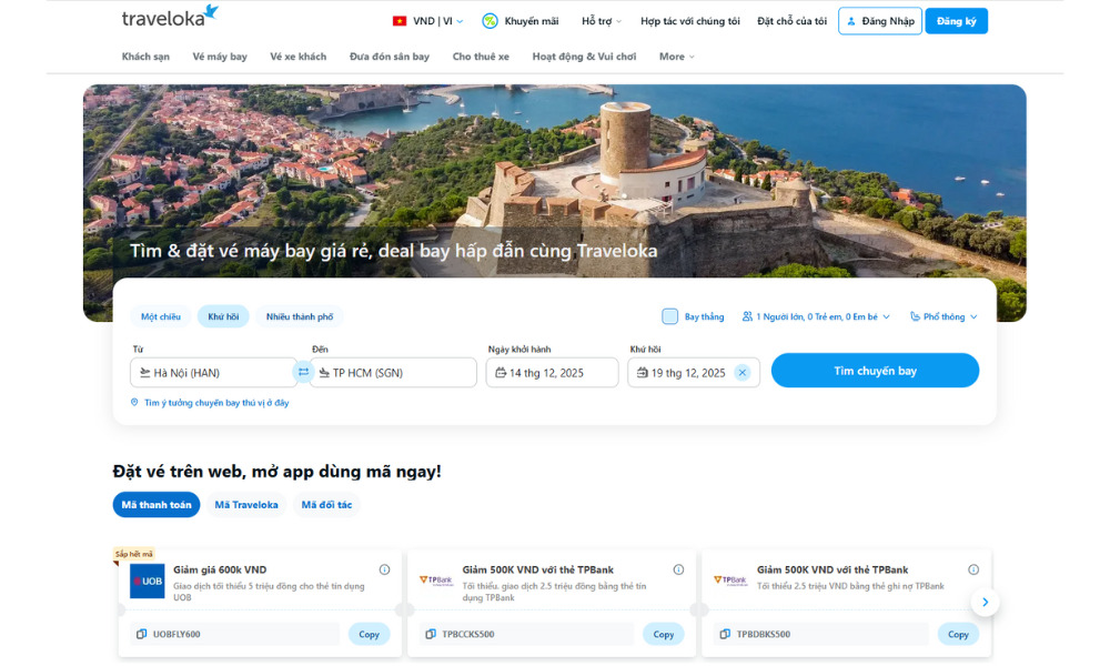 Traveloka hỗ trợ tốt dịch vụ đặt vé máy bay